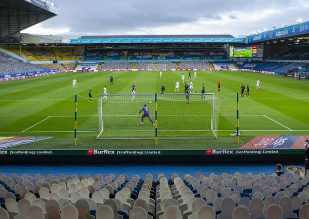 Plans are underway to replace the Elland Road "crowdies" with real supporters as soon the go-ahead is given for the stadium to be opened to fans again. Picture: Tony Johnson