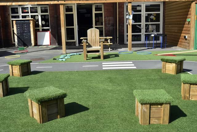Hillcrest plans to use its outside space as much as possible when children return back to school.