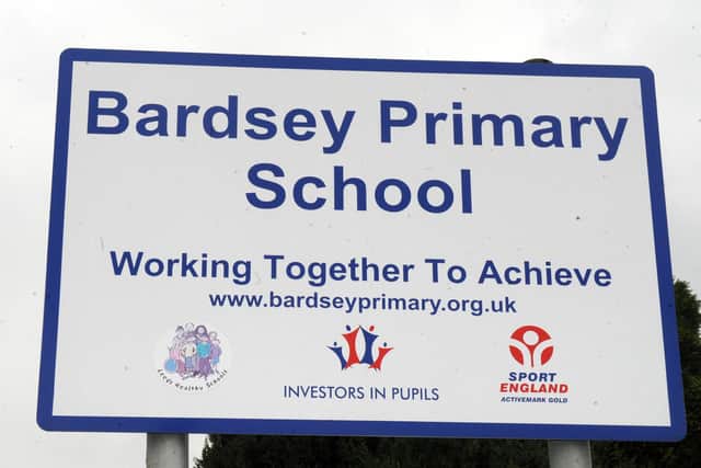 A member of staff at Bardsey Primary School has tested positive for coronavirus. Photo: Steve Riding.