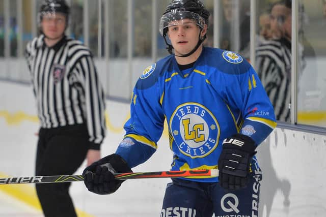 Leeds Chiefs' Lewis Baldwin plays a similar style to new defenceman Ross Kennedy. Picture: Dean Woolley.