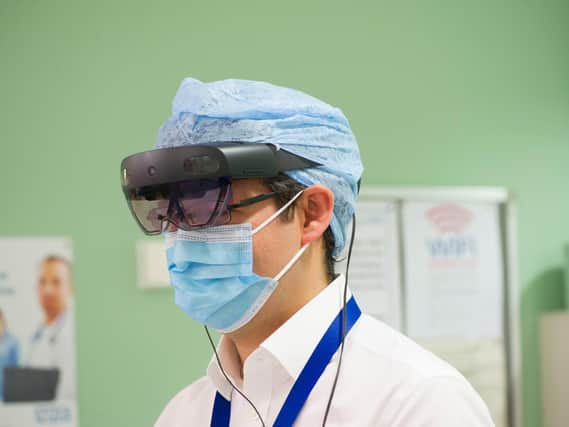 Medical students in Leeds can continue their hospital-based training during the Covid-19 outbreak thanks to a new headset camera device that safely live-streams from a patient’s bedside.
