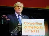 Boris Johnson at last year's Convention of the North in Rotherham. Pic: Getty Images