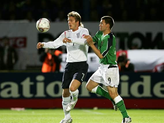 David Healy in action for Northern Ireland. (Getty)