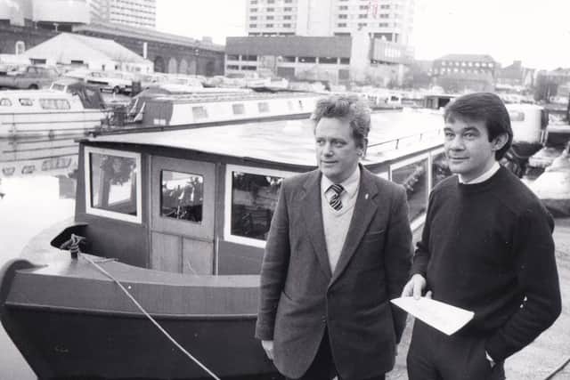 Owner John Spencer with Kirkstall Flyboat general manager Brian Guest. PIC: YPN