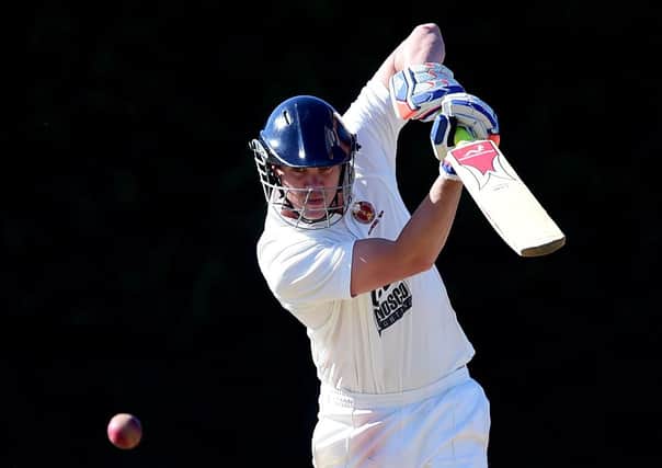 Cleckheaton all-rounder Ian Wardlow returned figures of 3-31 and stepped up with sixes off each of the last two balls of the penultimate over in the one-wicket win over Batley and Bingley. Picture: Paul Butterfield.