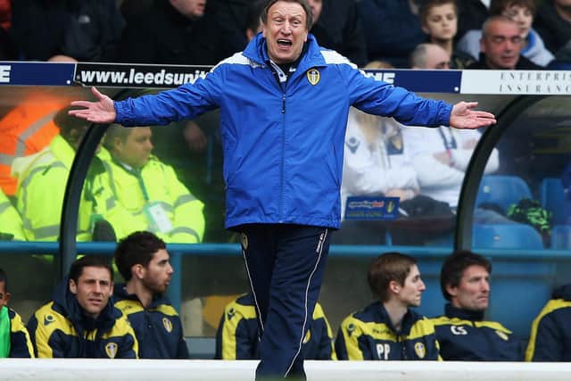 'IMPOSSIBLE': Former Leeds United boss Neil Warnock as the Whites take on Huddersfield Town at Elland Road back in March 2013. Photo by Matthew Lewis/Getty Images.