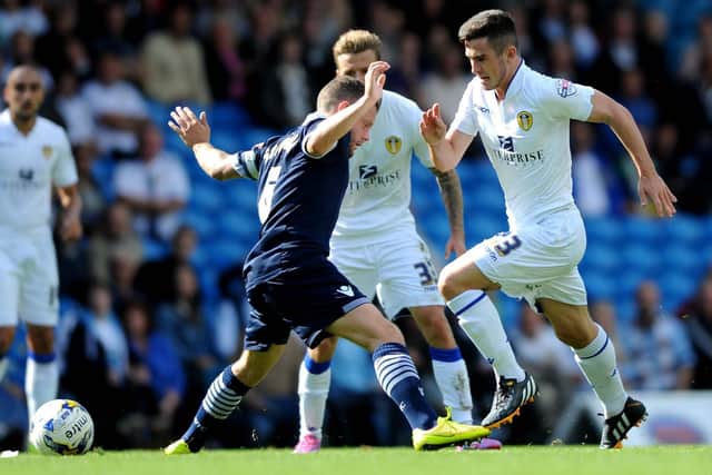 MAKING HIS MARK: Lewis Cook on his Leeds United full league debut at home to Bolton Wanderers in August 2014. Picture by Jonathan Gawthorpe.