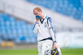 Yorkshire's Jonathan Tattersall's dejection shows as he is dismissed for 71 against Leicestershire. Picture by Allan McKenzie/SWpix.com