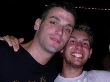 Steve Pinder pictured (left) with his friend Chris Cooke