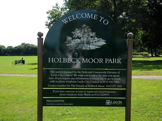 Officers have cordoned off Top Moor Side near Holbeck Moor Park