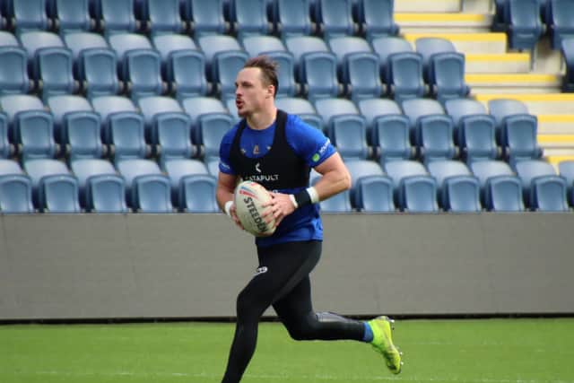James Donaldson is back in fuyll training. Picture by Varley Picture Agency.