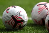 Premier League footballs. (Getty)