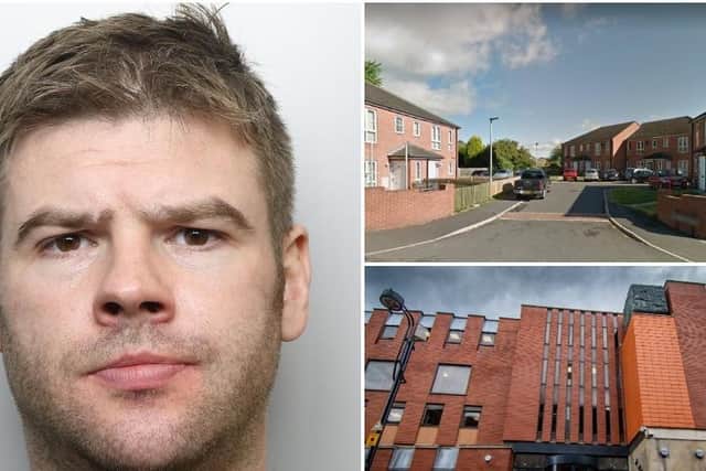 Benjamin Parker was jailed for 18 months for terrorising the family living next door to him on Crofters Place, Wakefield.