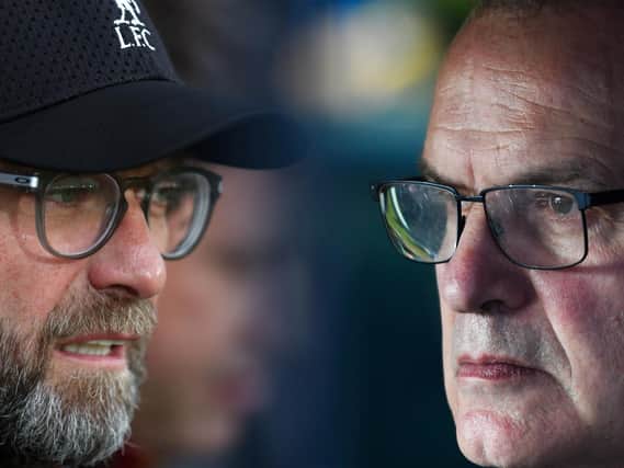 Leeds United travel to Liverpool in Premier League action. (Getty)