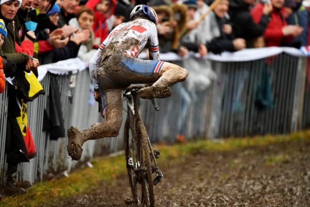 Great Britain's Tom Pidcock rides to a second place silver at the cyclo-cross world championships (Picture by Simon Wilkinson/SWpix.com)