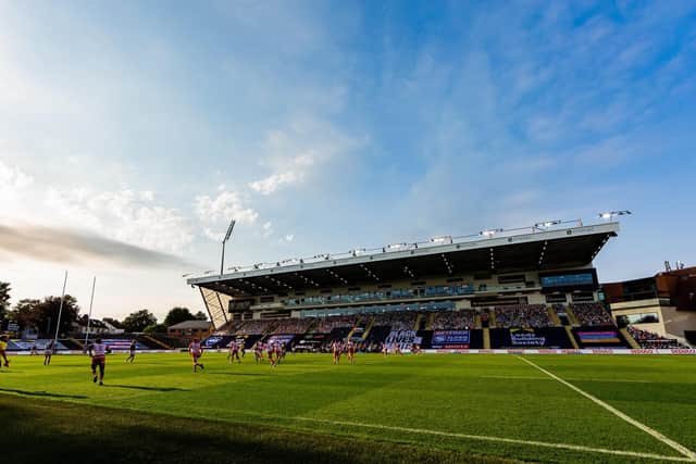 EMPTY: Leeds Rhinos and St Helens play on in front of an empty Emerald Headingley Stadium last month. Picture by Alex Whitehead/SWpix.com