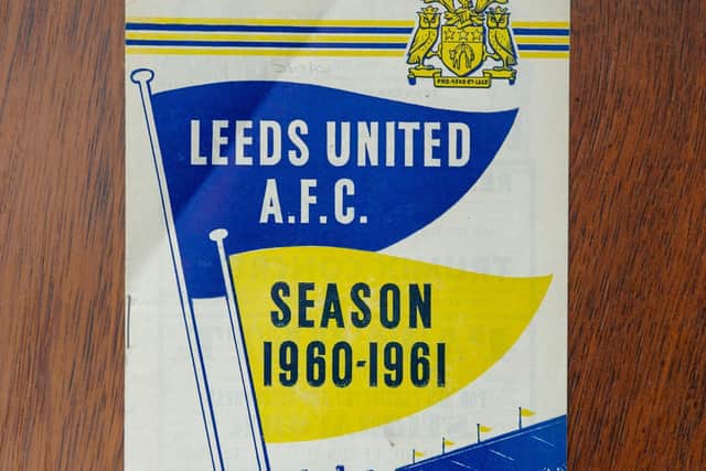 A Leeds United programme from the 1960/61 season. PIC: Tony Johnson