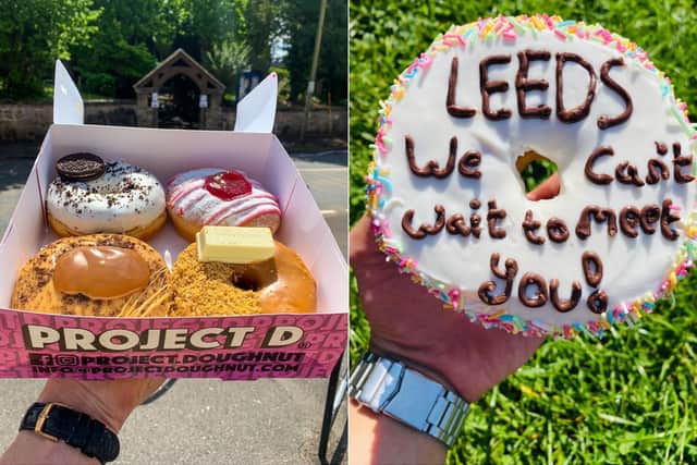 The brightly-coloured Project D doughnuts will be available in Leeds later this month