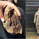 Azaan Jamil, 14, from Horsforth, found the WW1 grenade while digging for fossils. Pictured in his cadets uniform during the Leeds Remembrance parade.
