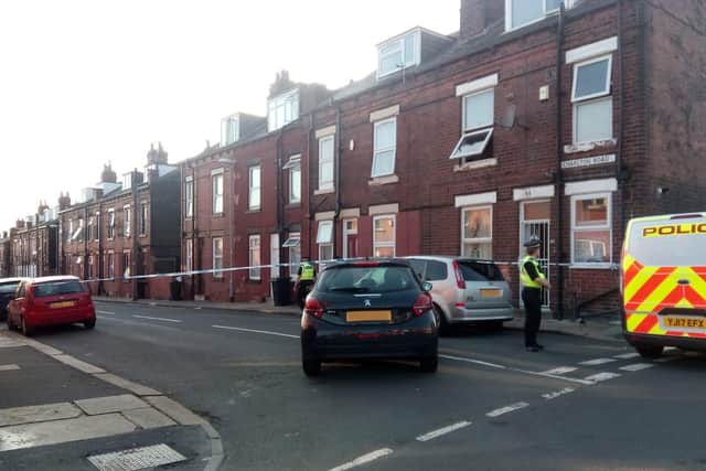The scene of the shooting on Charlton Road, East End Park (Photo: Emma Ryan)