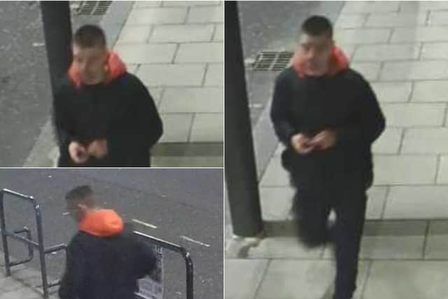 Police want to speak to this man about the attack.