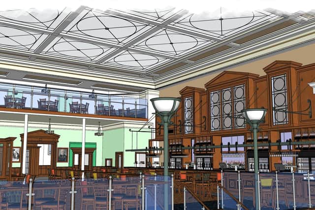 An artist's impression of the inside of new Headingley Wetherspoons in the former Elinor Lupton Centre.