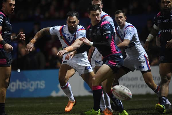 Ryan Atkins made his final appearance for York in March's Challenge Cup win over Bradford. Picture by Jonathan Gawthorpe.