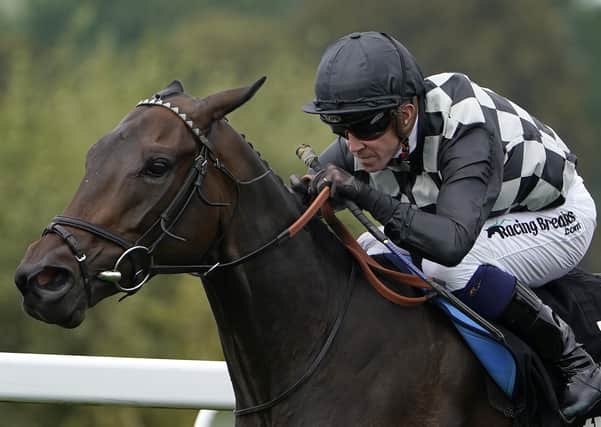 Jim Crowley riding Lavender's Blue to victory in last year's The Betway Atalanta Stakes at Sandown. Picture: Alan Crowhurst/Getty Images.