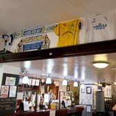 The inside of Leeds United match day pub The Drysalters.