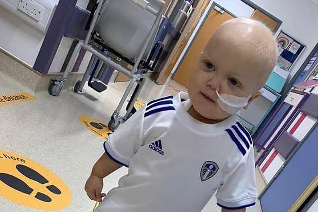 Arlo Brown, one, has been diagnosed with juvenile myelomonocytic leukaemia