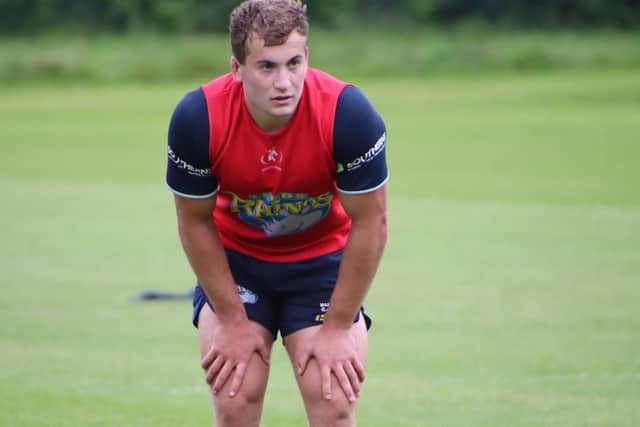 Jarrod O'Connor is eager to make his Leeds Rhinos debut against Hull KR in the Challenge Cup. Picture: Phil Daly/Leeds Rhinos/SWpix.com.