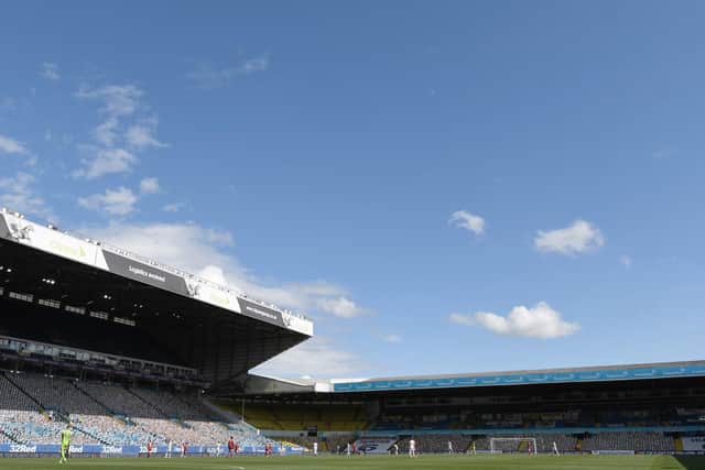 STILL NO FANS: At Elland Road, above, or any other Premier League grounds. Photo by George Wood/Getty Images.
