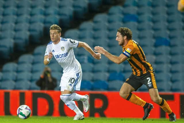 WISECRACK - Joke Gjanni Alioski had some home truths for the Leeds United youngsters in midweek, ahead of the Fulham game. Pic: Tony Johnson