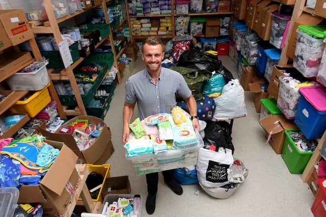 Leeds Baby Bank, based in Leeds city centre is stocked with items that are being despatched to up to 60 households a week.