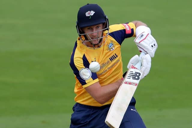 Joe Root top scored for Yorkshire at Old Trafford.