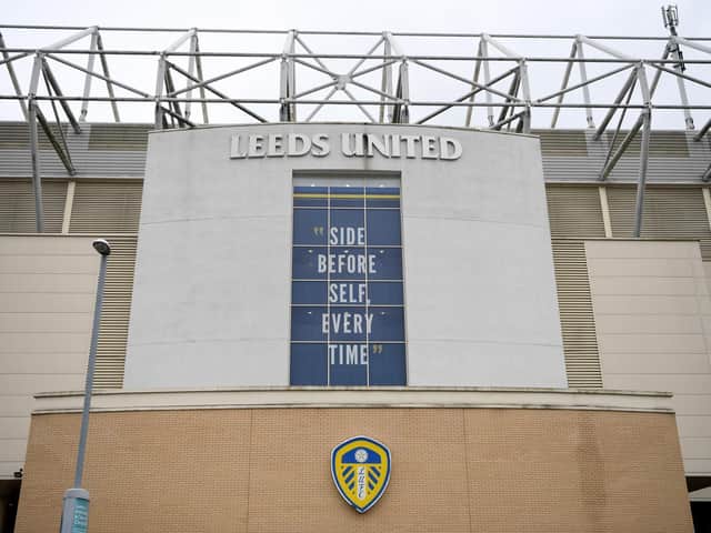 Leeds United are taking in their first Premier League home game in over 16 years. Photo by Gareth Copley/Getty Images.