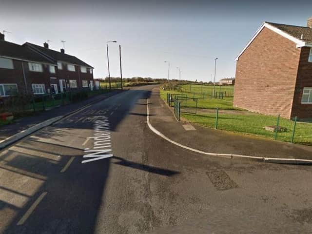 The incident happened on the Warwick estate in Knottingley last night