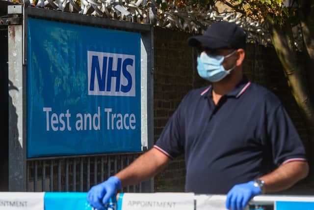 A coronavirus testing centre (photo: PA)
