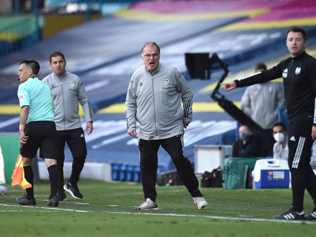 WORRIED - Marcelo Bielsa says they will work out why Leeds United are conceding so many goals but the way they managed the late stages of today's win over Fulham pleased him. Pic: Getty