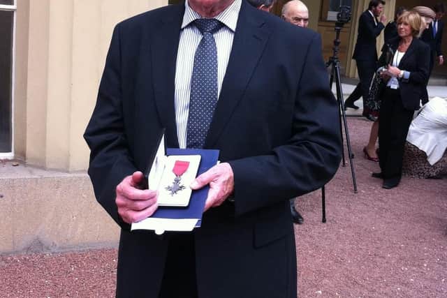 Brian Hazell was awarded an MBE in December 2010 for his crusading aid work.
