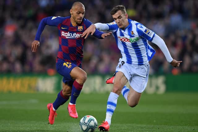 AGREEMENT: In place with Real Sociedad for Leeds United to sign Diego Llorente, right, pending personal terms and a medical.