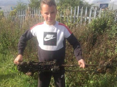 Reece with the machine gun