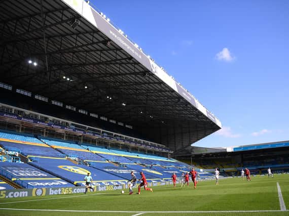 MISSING - Elland Road is an empty shell without stands full of Leeds United supporters. Pic: Getty