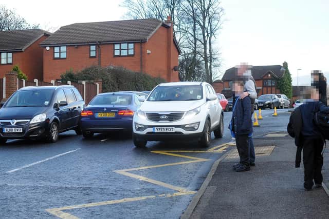 Concerns over parking outside Churwell Primary School have been an issue for many years (photo taken in 2014).