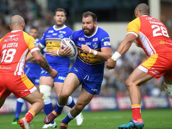 Adam Cuthbertson, pictured in action against Catalans in June, 2019, is one of only two players set to back up from last week's win over Hull KR. Picture by Jonathan Gawthorpe.