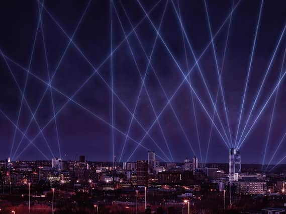 The skies above Leeds will be illuminated by a spectacular interactive laser display this October.