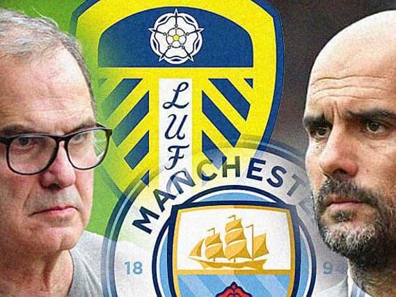 TWO OF THE BEST: Marcelo Bielsa and Pep Guardiola. Graphic by Graeme Bandeira.