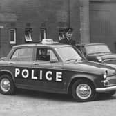 The new look Leeds City Police car in September 1966. It had an illuminated sign on top and large letters on each side.