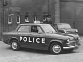 The new look Leeds City Police car in September 1966. It had an illuminated sign on top and large letters on each side.