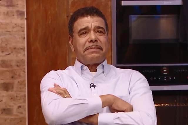 An emotional Chris Kamara on Steph's Packed Lunch. Credit: Channel 4.